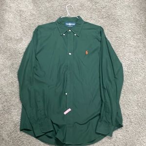 Mens Long sleeved button down dress shirt